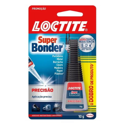 Cola Instantânea Super Bonder Precisão 10g com 12 Loctite - Ref.2671994