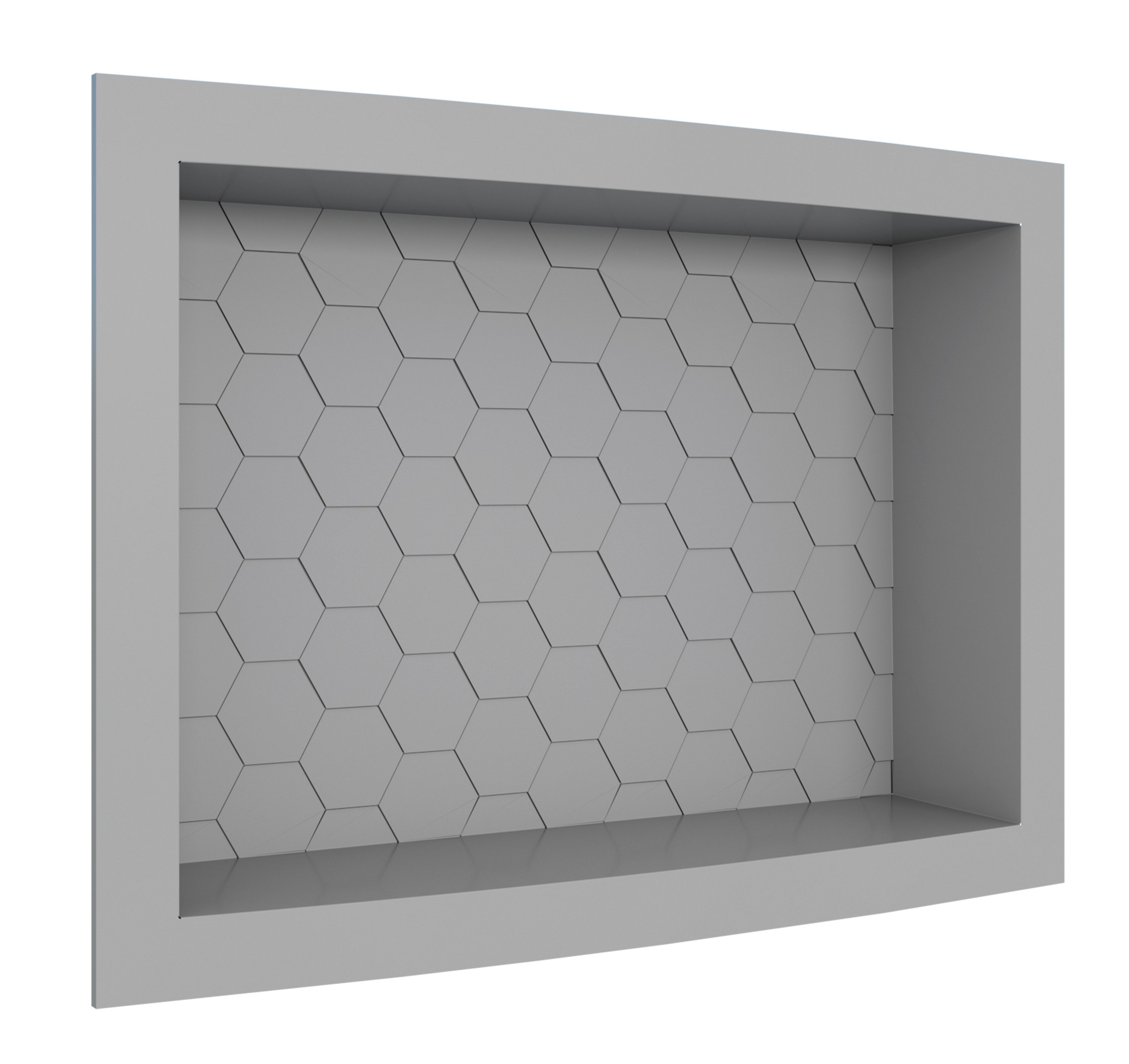 Nicho Injetado 40x30 Cinza Cozimax - Ref.P101528