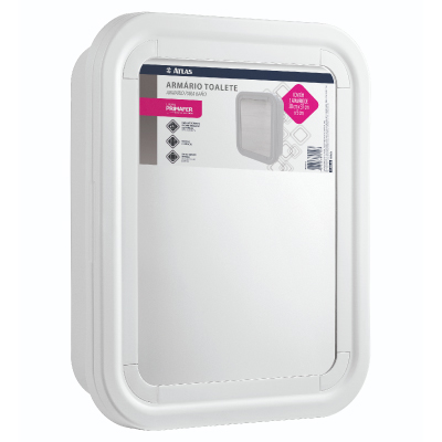 Armário Banheiro 30x37x9cm Branco Atlas - Ref.PR5055-2
