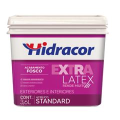 TINTA FOSCO EXTRALATEX 3,6L AMARELO CANARIO HIDRACOR