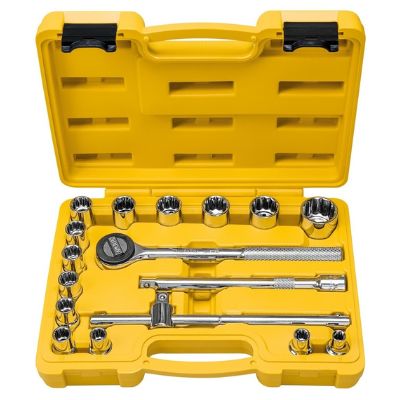 Jogo De Chave Soquete 1/2” 17 Peças Tramontina - Ref.43600017