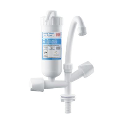 Torneira com Purificador Mesa Bica Movel Plus Branco 1/2 Herc - Ref.1000000020