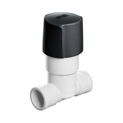 Registro Pressao Soldavel 20mm Branco/Preto Facilita Herc - Ref.1000000111