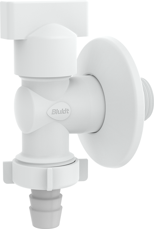 Torneira Multiuso 1/4 De Volta Branca Blukit - Ref.191527-212