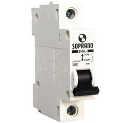 DISJUNTOR DIN UNIPOLAR 06A CURVA C SOPRANO-Ref.05121.0006.11