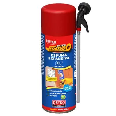 Espuma Expansiva Pu 300ml Dryko - Ref.ESPUMAPU-300ML