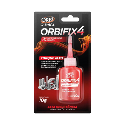 Trava Parafuso 10g Vermelho Orbifix - Ref.4