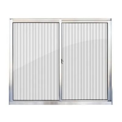Janela Aluminio Correr 120x100 2folhas Vidro Canelado Quality - Ref.EMC022028