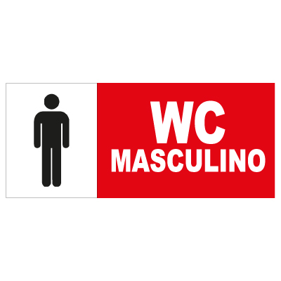 Placa - Wc Masculino Plakas - Ref.2115