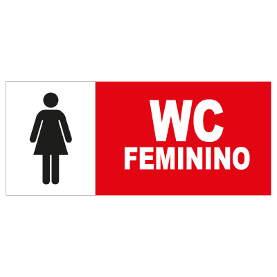 Placa - Wc Feminino Plakas - Ref.2116