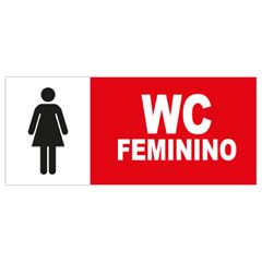 PLACA-WC FEMININO LUMIS