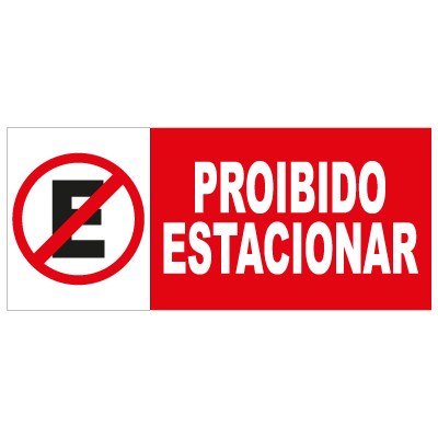 Placa - Proibido Estacionar Plakas - Ref.2125