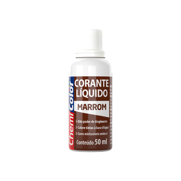 Corante Liquido Marrom 50ml Chemicolor - Ref.0680471