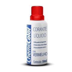 CORANTE LIQUIDO 50ML VERMELHO CHEMICOLOR