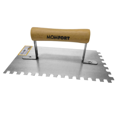 Desempenadeira Aço Dentada 12x24 Cm Cabo Solda Momfort - Ref.404064