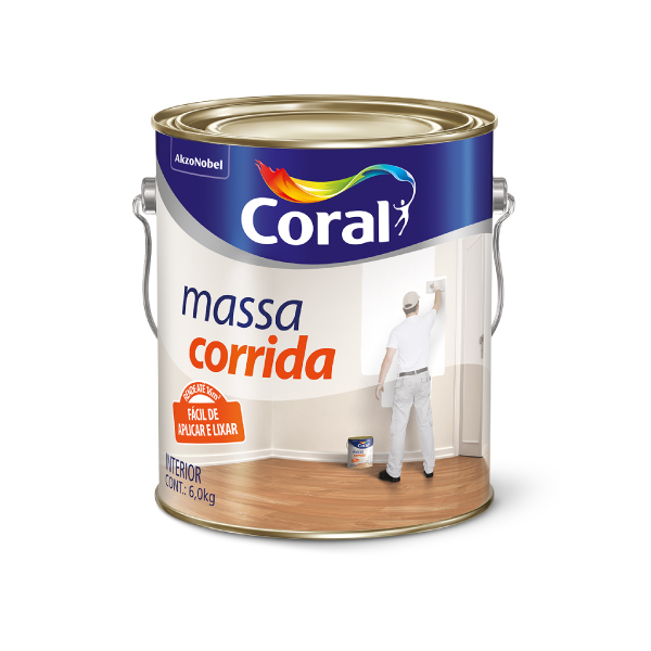 Massa Corrida Pva 5,7kg Coral - Ref.5777544