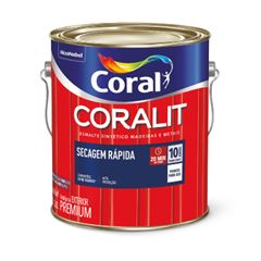 ESMALTE BRILHANTE CORALIT SECAGEM RAPIDA 3,0L AMARELO TRATOR CORAL - Ref.5771515