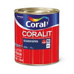 ESMALTE BRILHANTE CORALIT SECAGEM RAPIDA 0,75L AZUL FRANÇA CORAL