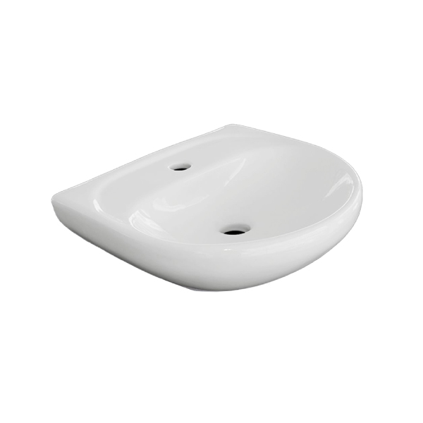 Lavatório P/Coluna Branco 35x40cm Evora Luzarte - Ref.I1.LAV.1.0.1