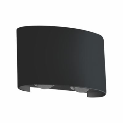 Arandela Lia Led Alumínio/Preta 4W Luz Amarela Glight - Ref.676.31.0012-0