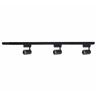 Trilho Preto 1m com 3 Spots 30°7W Luz Branca Bivolt Glight - Ref.676.26.0067-0