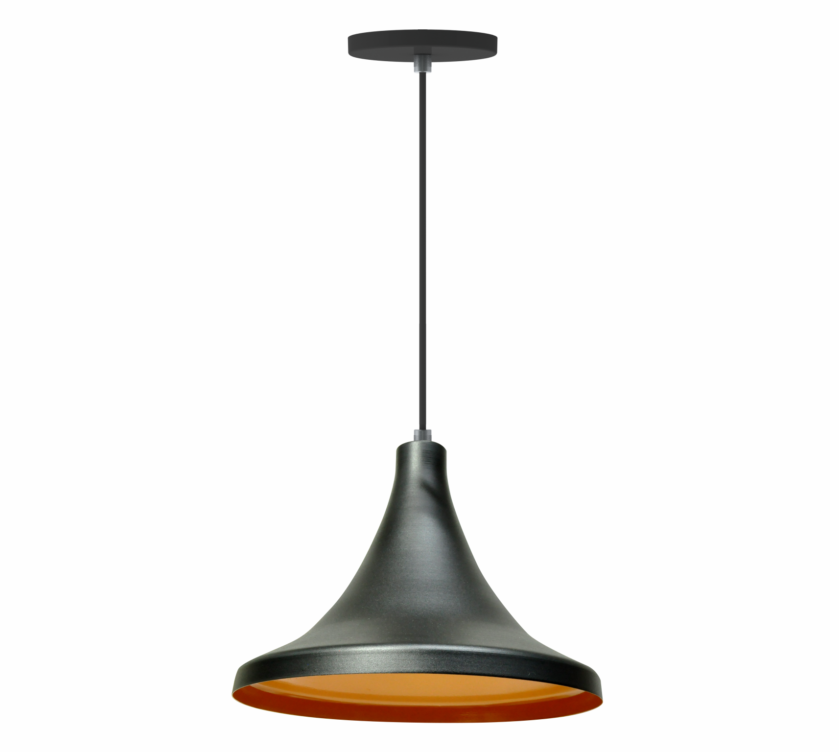 Luminária Pendente Sombrero Preto/Cobre Glight - Ref.200.71.0005-0