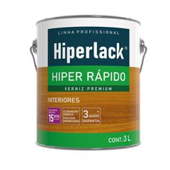 VERNIZ HIPER RAPIDO INCOLOR  3,0L HIPERLACK HIDRACOR