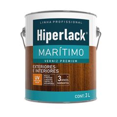 VERNIZ MARITIMO ALTO BRILHO INCOLOR 3,0L HIPERLACK HIDRACOR - Ref.643100182
