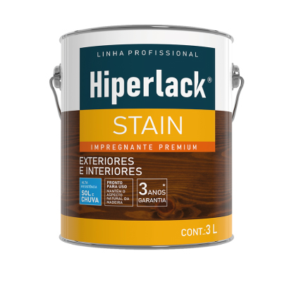 Verniz Stain Natural 3,0L Hiperlack Hidracor - Ref.645100582