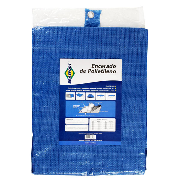 Lona Carreteiro Azul 8x5m 100gr/M2 Brasfort - Ref.8981
