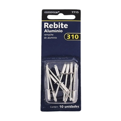 Rebite Aluminio 310 C/10 Brasfort - Ref.7715