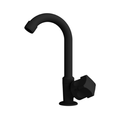 Torneira Lavatório Bica Alta Preta 1/2 Japi - Ref.1195KQ