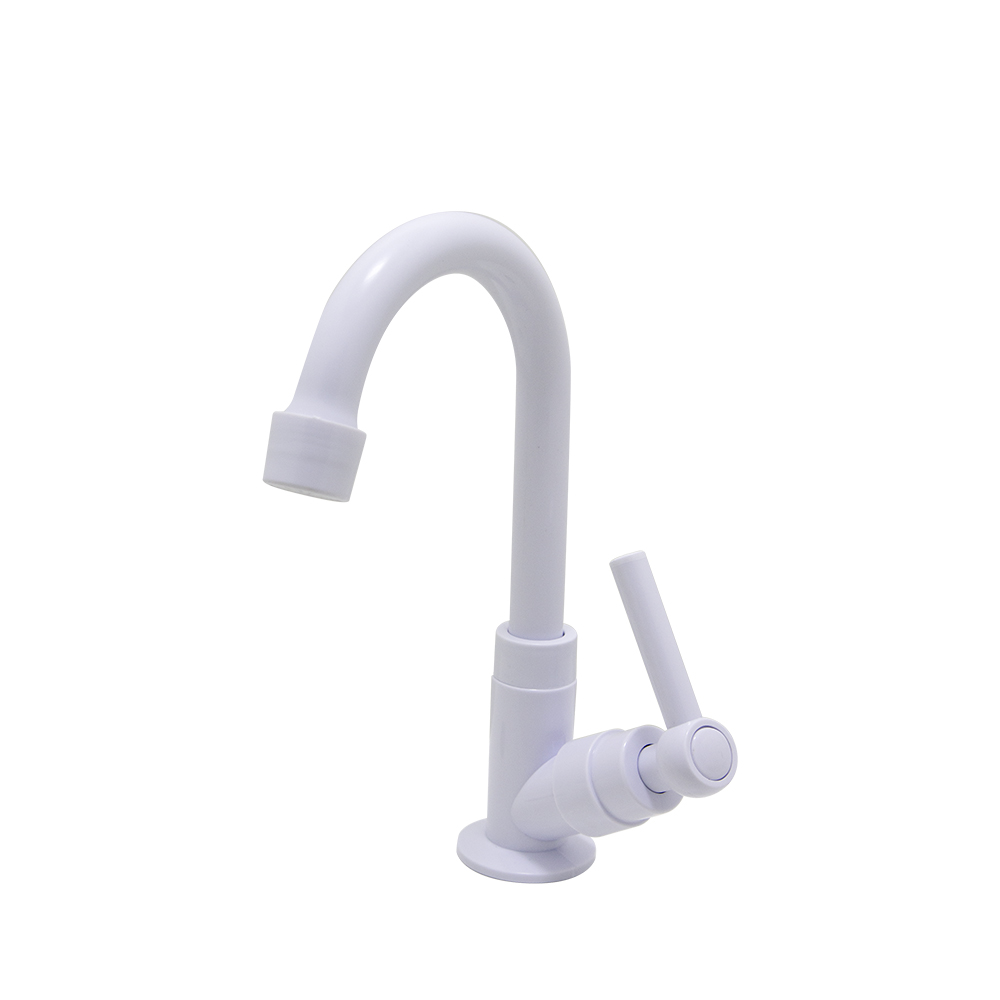 Torneira Lavatório Mesa Abs Bica Móvel Branca C-29 1/4v Bognar - Ref.60006