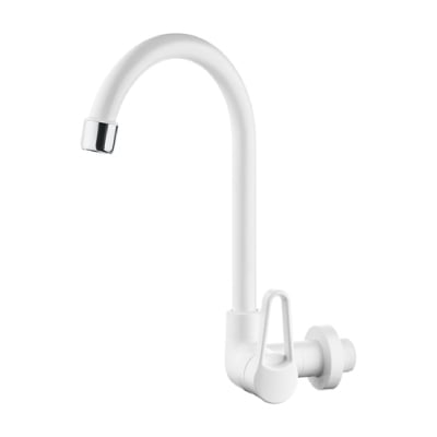 Torneira Pia Parede Bica Móvel Quartzo Branca 1/2 Herc - Ref.2970