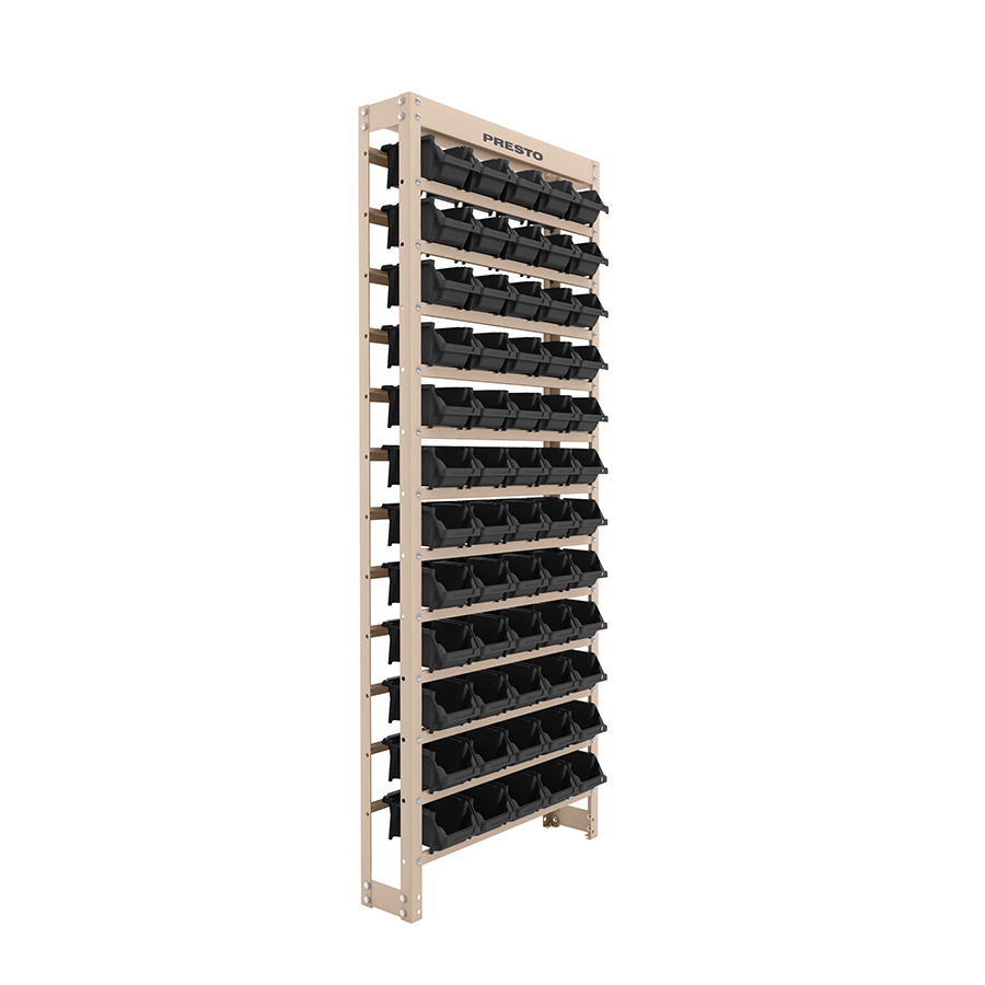 Estante Galv 60x150x18,5cm 60/3 Pta Presto - Ref.93005