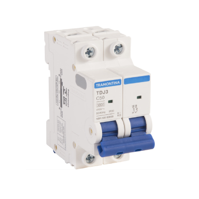 Disjuntor Din Bipolar 50a 3ka Curva C Tramontina - Ref.58012110