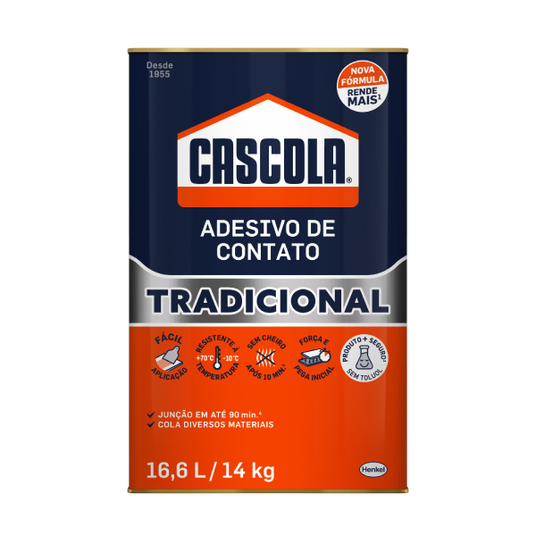 Cola Capoteiro / Adesivo De Contato 14kg S/Toluol Cascola - Ref.1406651