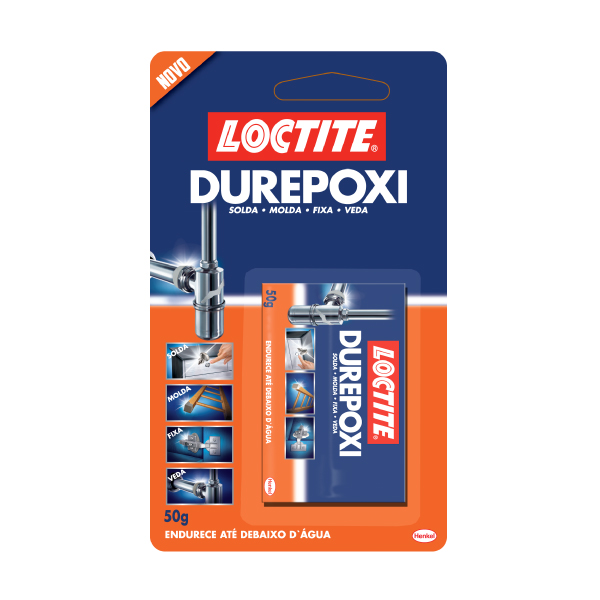 Cola Epóxi Durepoxi Cinza 50g Loctite - Ref.2400743