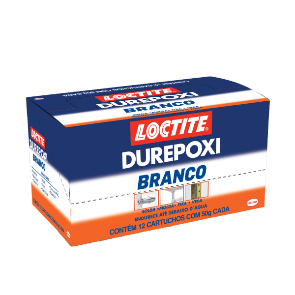 Cola Epóxi Durepoxi Branco 50g C/12 Loctite - Ref.2138003