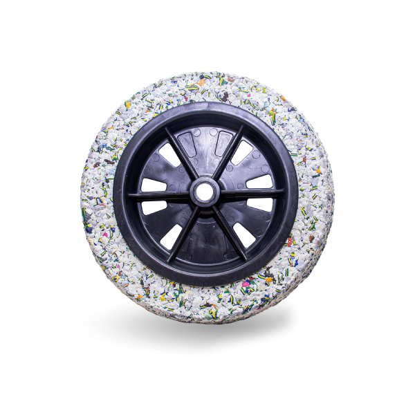 Roda Montada Pneu Leve Macico 3,25x8 1” Force - Ref.110