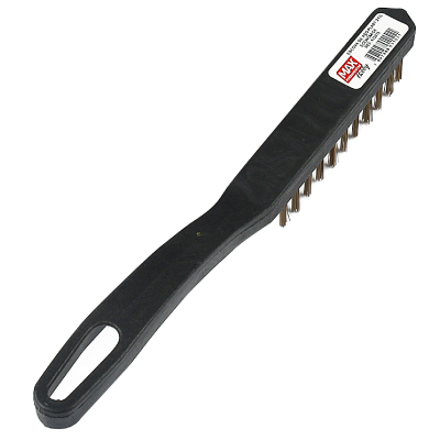 Escova De Aco Cabo Plástico 3 Fileiras Max Ferramentas - Ref.415315