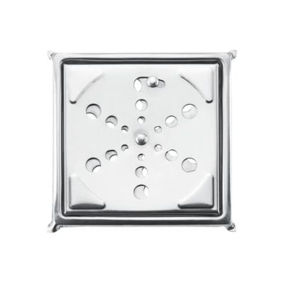 Grelha Quadrada Inox S/ Caixa 10cm Atlas - Ref.PR7403