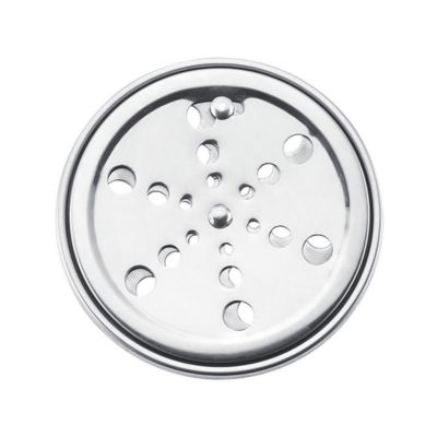 Grelha Redonda Inox S/ Caixa 10cm Atlas - Ref.PR7404