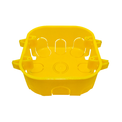 Caixa Luz Plastica 4x4 P/Drywall Amarela Ivplast - Ref.55000711
