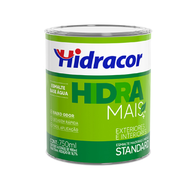 Esmalte Brilhante Hidramais Base  D'Agua 0,75l Amarelo Hidracor - Ref.637206583R