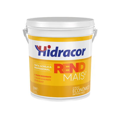 Tinta Fo Rendmais 3,6l Amarelo Canário Hidracor - Ref.611302266