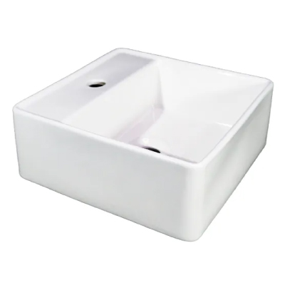 Cuba De Apoio Moby 350x350x100 Branco Luzart - Ref.I1.MOB.4.0.1