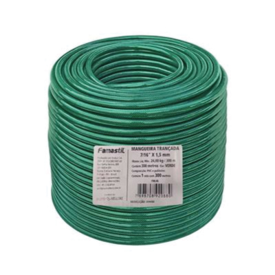 Mangueira P/Jardim Trancada Verde 7/16 100m Famastil - Ref.F90.44