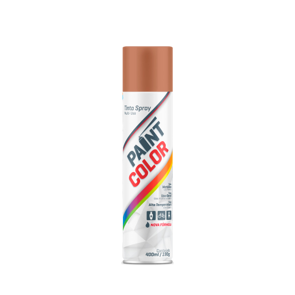 Tinta Spray Metálico Cobre 400ml Paintcolor - Ref.551.0140