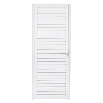 Porta Alumínio Branca Veneziana 210x60 L/D Lider - Ref.3833